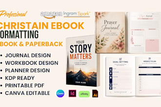 format, design christian ebook, daily devotional book prayer journal amazon KDP