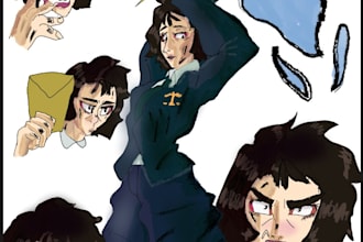 draw in anime style and manga