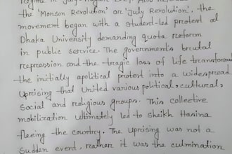 do hand writing and translation