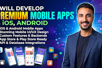 design and develop a custom mobile app for ios and android