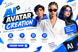 create your ai avatar, ai influencer, or ai model design