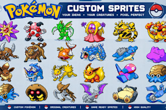 create custom pokemon sprites, trainer sprites, fakemon and sprites sheets
