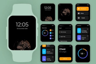 develop wearable ios app, smartwatch app, fitness tracker and health app