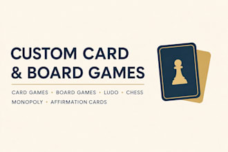 design card games, board games, ludo, chess, monopoly and more