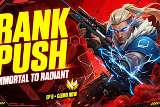 design eye catching valorant thumbnail for youtube