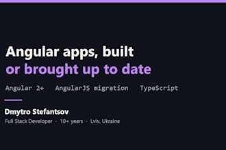 build your angular app or upgrade your old angularjs code