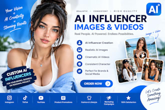create realistic ai influencer images and videos for your brand and social media