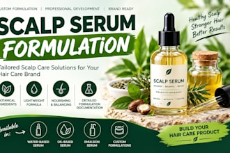 formulate a professional scalp serum for your hair care brand