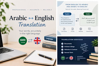 translate arabic french and english accurately