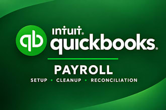 setup quickbooks payroll support, cleanup, employee record, wages and liability