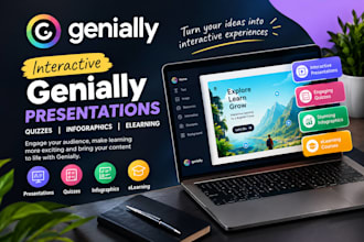 create interactive genially presentations, quizzes, infographics and elearning
