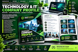 design technology IT company profile software brochure and portfolio