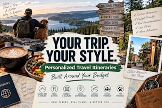 plan a personalized travel itinerary tailored to your budget and travel style