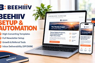 setup beehiiv newsletter design beehive landing page beehive ai email automation