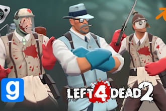 create, edit, rig or port sfm model, gmod, l4d2, left 4 dead 2 tf2, vrchat