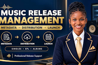 manage your music release from metadata to distribution and launch