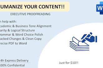 edit your technical documentation or academic writing
