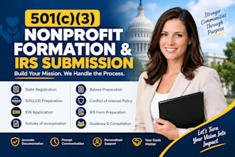form your 501c3 nonprofit and prepare it for irs approval
