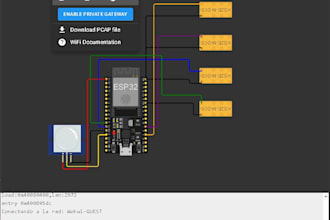 program esp32 for iot automation, wifi and relays