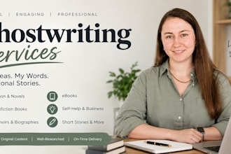ghostwrite your fiction or nonfiction book