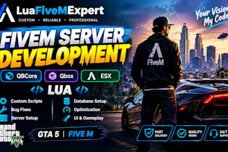 develop and customize your gta 5 fivem server with qbcore esx qbox  lua