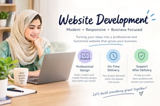 redesign or build modern custom website with fast loading speed