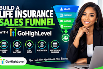 build a life insurance sales funnel with gohighlevel
