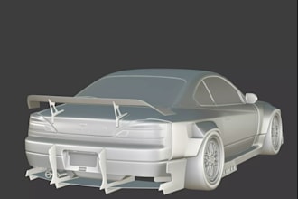 design 3d car body kit, fender, bumper, fender, diffuser