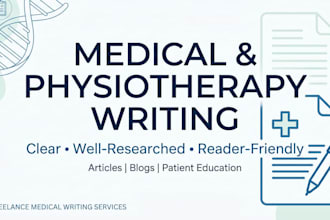 create clear and well researched medical content