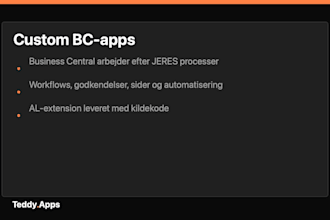 develop a custom microsoft dynamics 365 business central extension