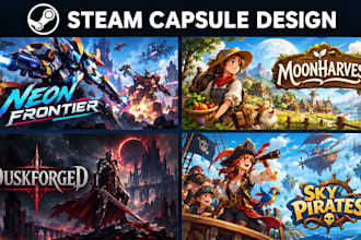 steam capsule steam page, game banner cover art steam capsule artist steam image