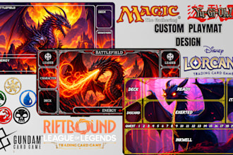 design custom playmat design mtg pokemon yugioh fantasy anime playmat destop map