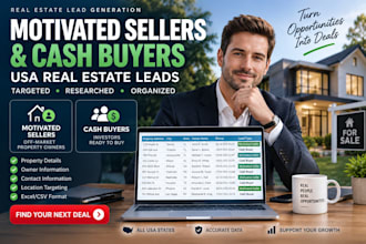 generate motivated seller and cash buyer real estate leads