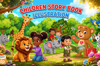 children book illustrations story book kids watercolor cartoon book cover art