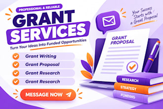 do grant writing, grant proposal, grant research and grant research