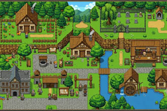 create isometric pixel tileset pixel tilemap game assets rpg maker pixel tileset