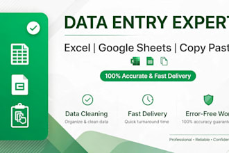 do data entry, , typing, copy paste and virtual assistant