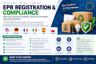 provide epr registration and compliance for USA and europe