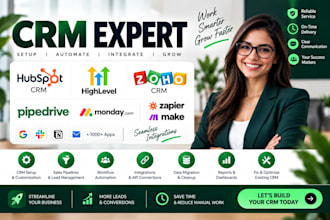setup and automate hubspot monday zoho CRM gohighlevel pipedrive