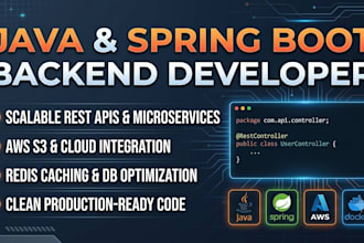 develop scalable java spring boot apis and microservices