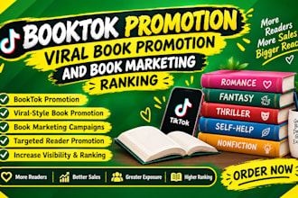 do booktok promotion viral book promotion and book marketing ranking