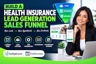 build a health insurance lead generation sales funnel