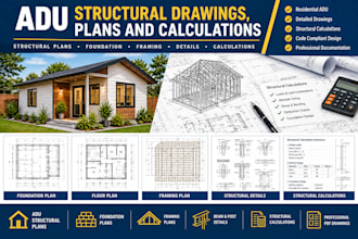 design adu structural drawings, plans and calculations