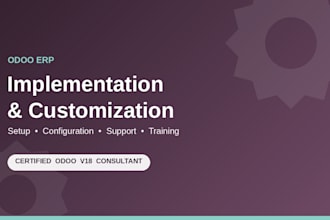 be your odoo implementation expert for erp setup