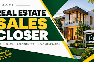 be remote sales rep for real estate, relator virtual assistant, sdr agent
