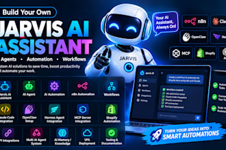build jarvis ai agent ai assisant n8n automation claude code openclaw
