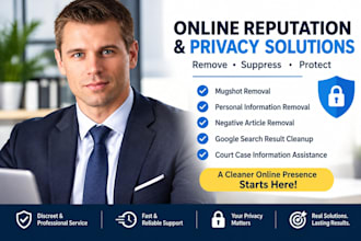 remove mugshots, personal information, negative articles and unwanted google