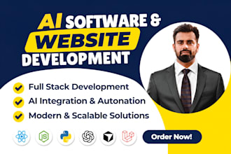 build ai website, ai saas, ai apps and ai softwares
