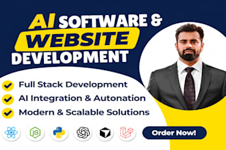 build ai website, ai saas, ai apps and ai softwares