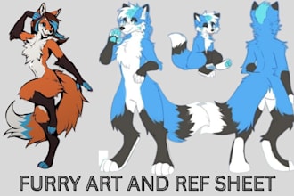 draw furry art nsfw furry fursona furry ref sheet furry character commission